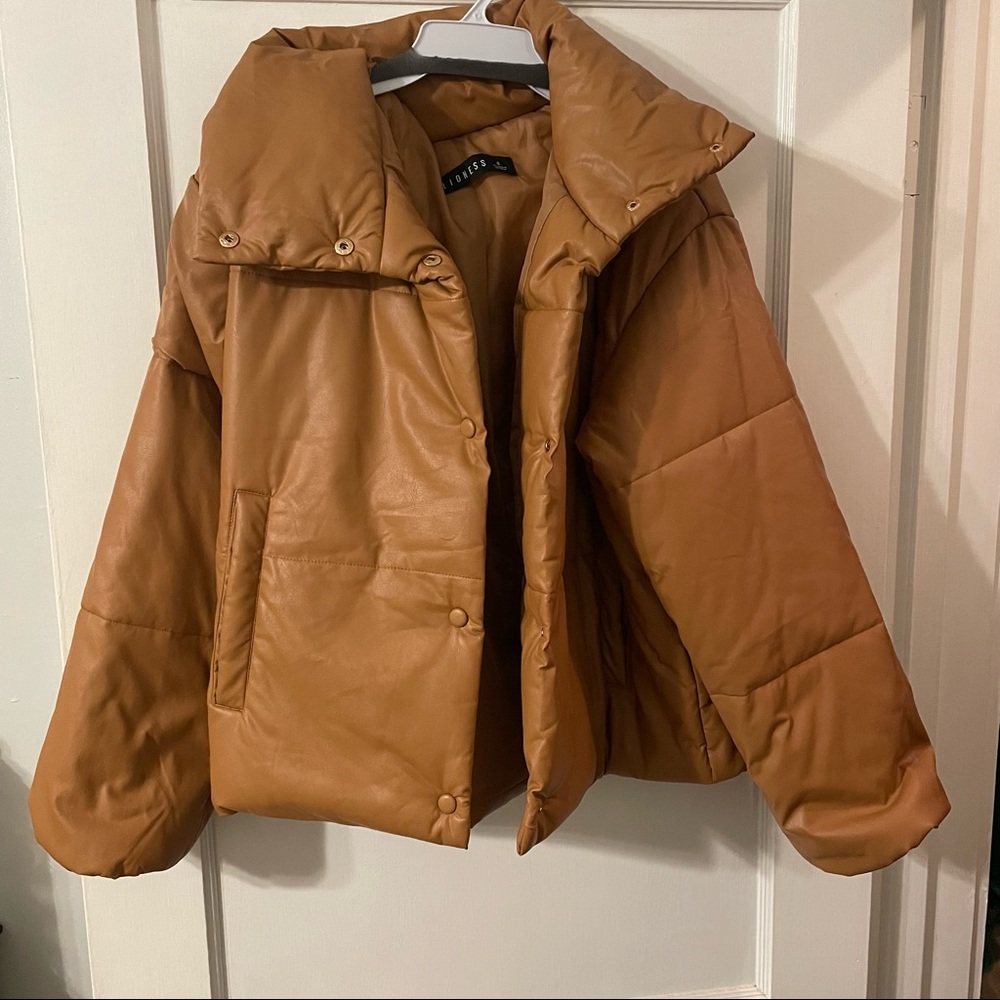 NWOT Princess Polly Lioness Small Talk Jacket in Brown